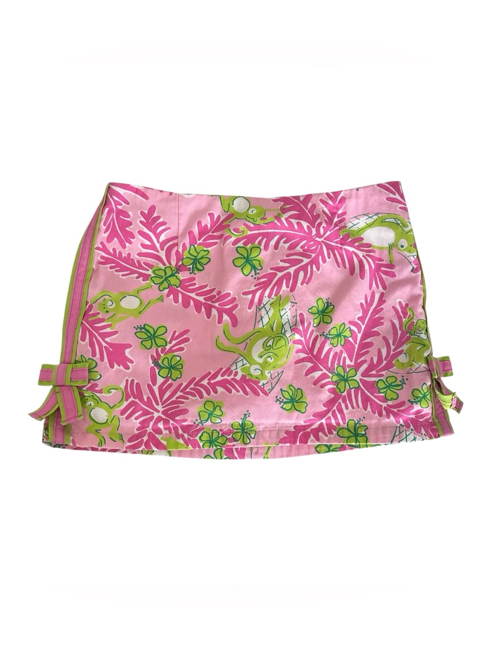Lilly Pulitzer Girls 4T Pink & Green Floral Monkey Skort